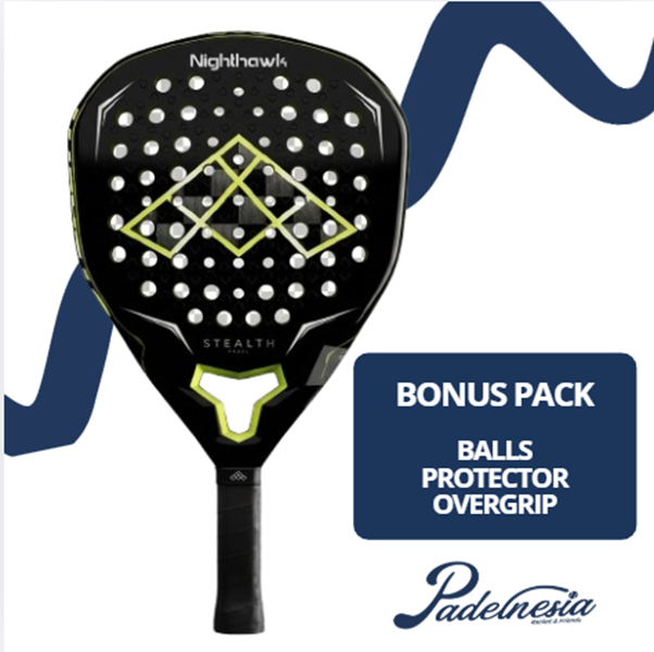 STEALTH PADEL NIGHTHAWK 2.O 18K Premium Carbon - Padel Racket