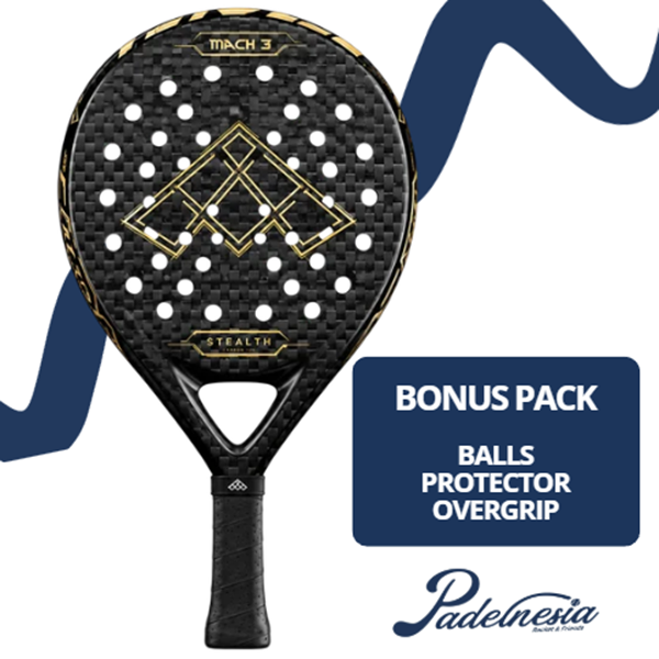 STEALTH PADEL MACH 3 12K T1000 carbon fiber surface - Padel Racket