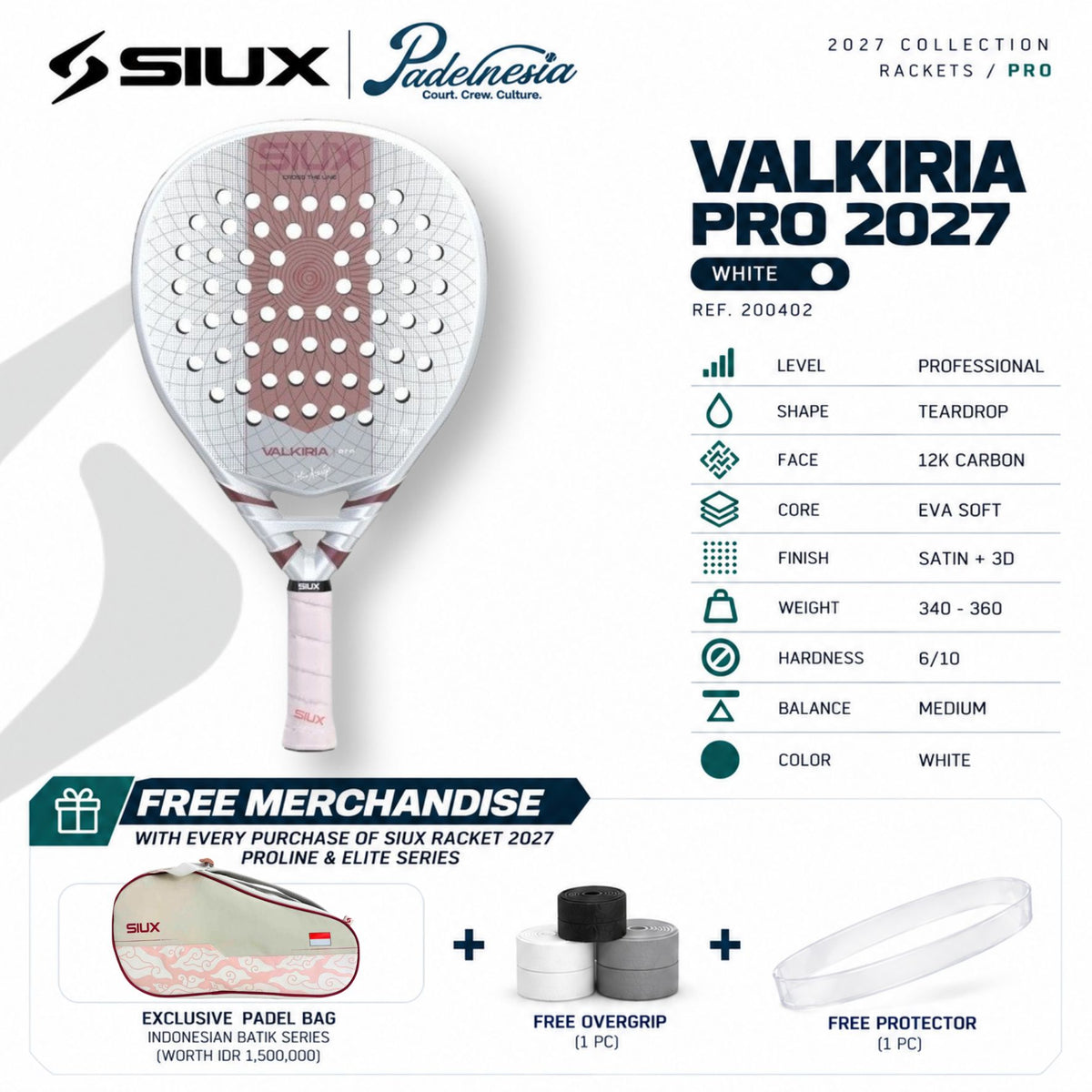 Siux Valkiria Pro 2027 - Padel Racket