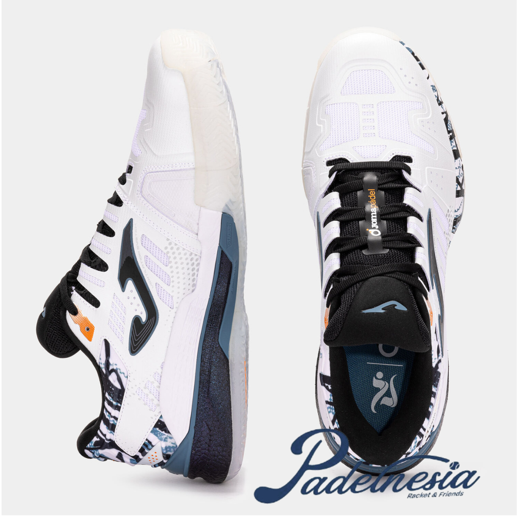 Joma Padel Shoes Slam White Juanlu Esbri - Sepatu Padel
