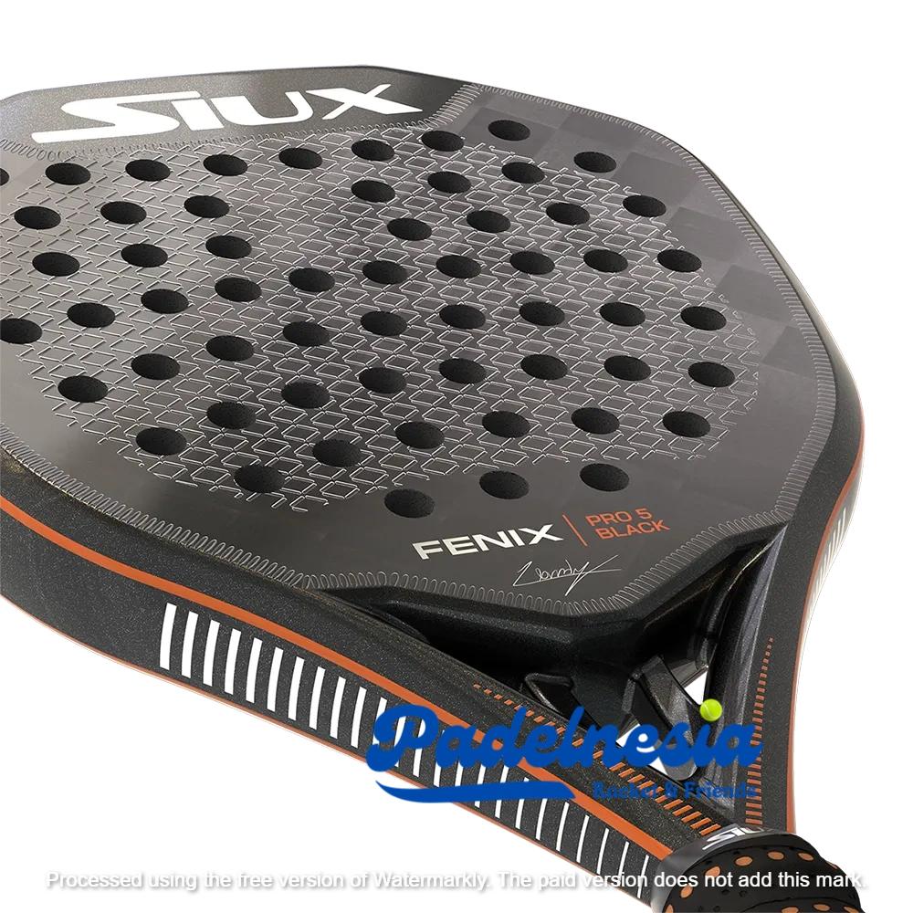 SIUX FENIX PRO 5 BLACK - Padel Racket 2025 - Leo Augsburger racket