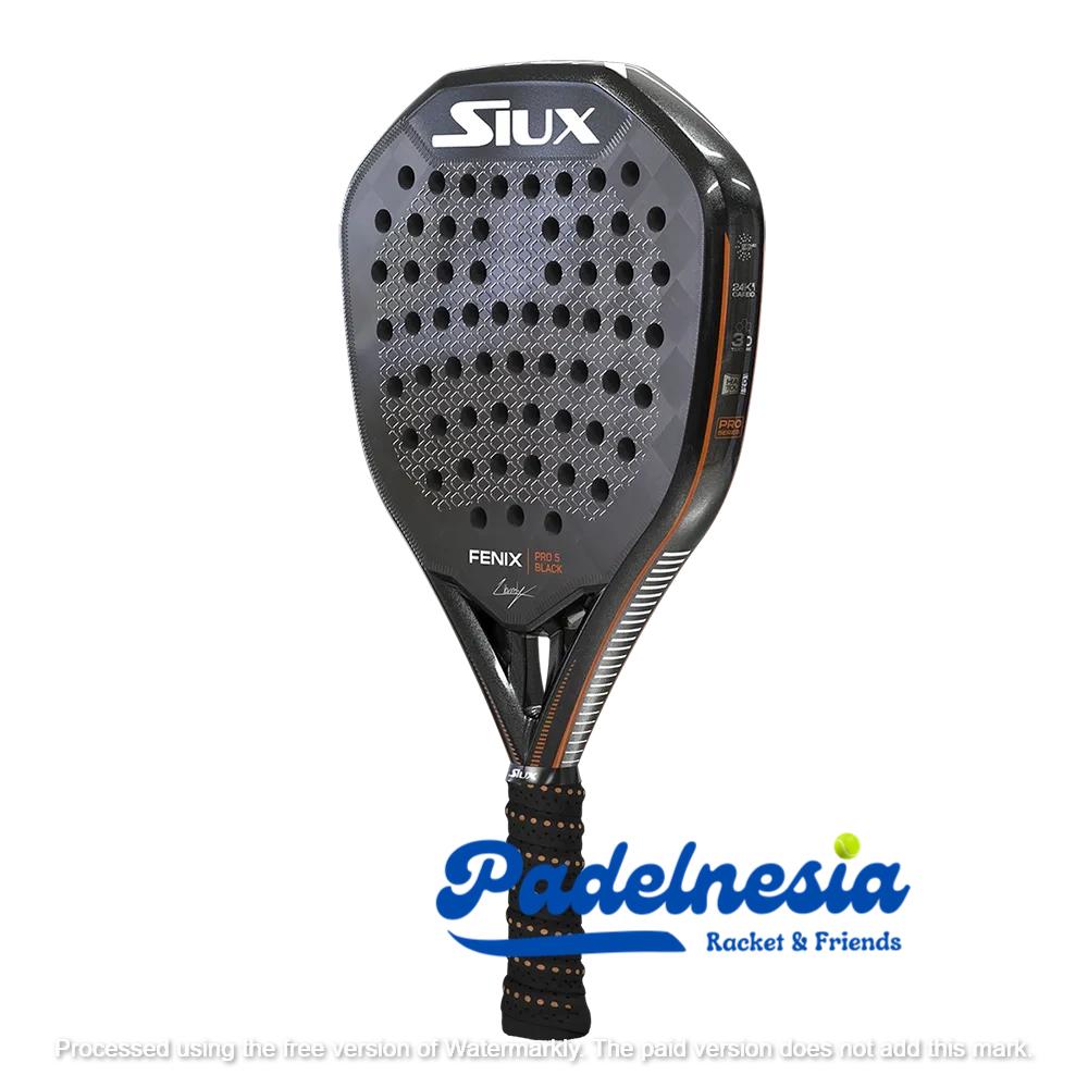 SIUX FENIX PRO 5 BLACK - Padel Racket 2025 - Leo Augsburger racket
