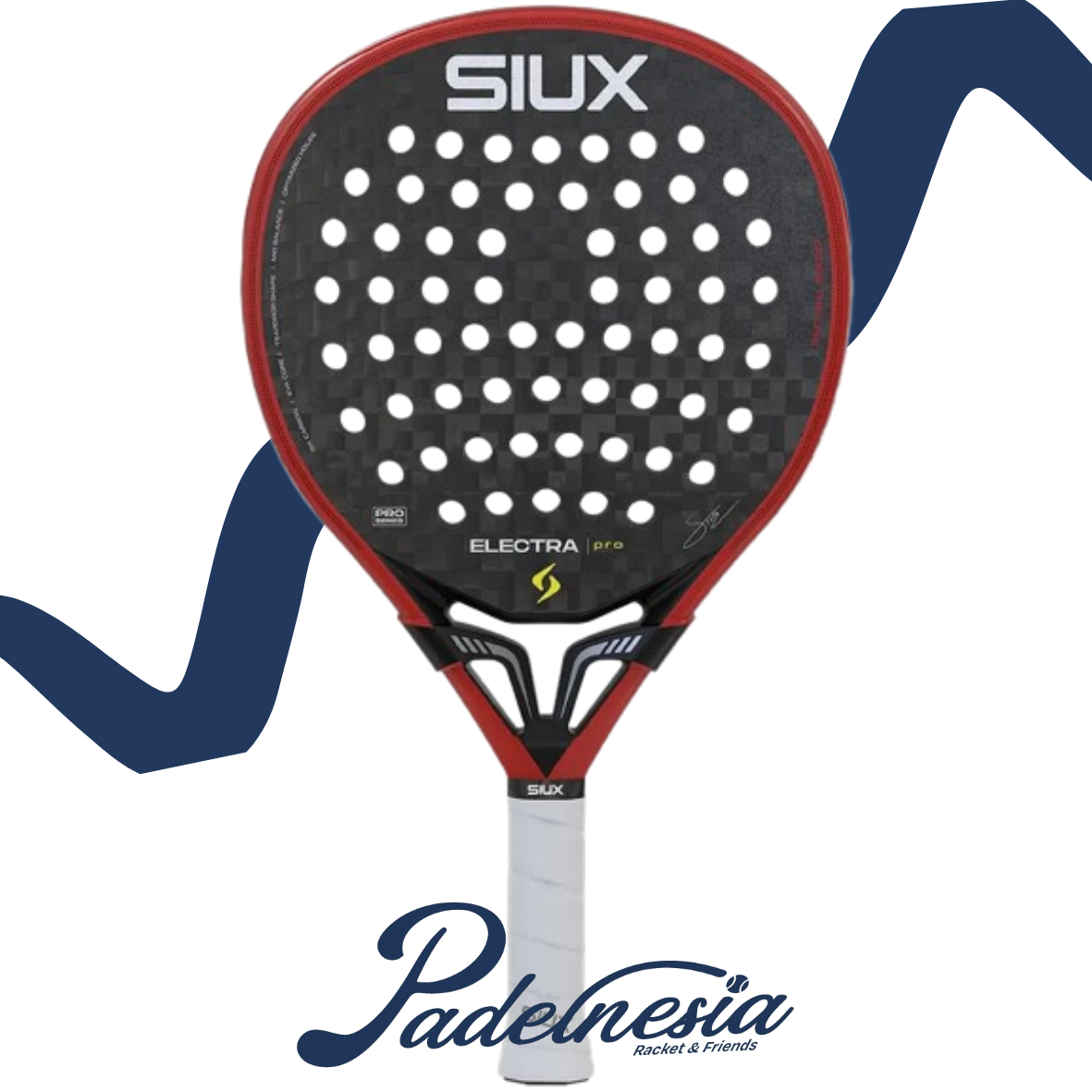 Siux Electra Stupa ST5 2026 Fire Red - Padel Racket