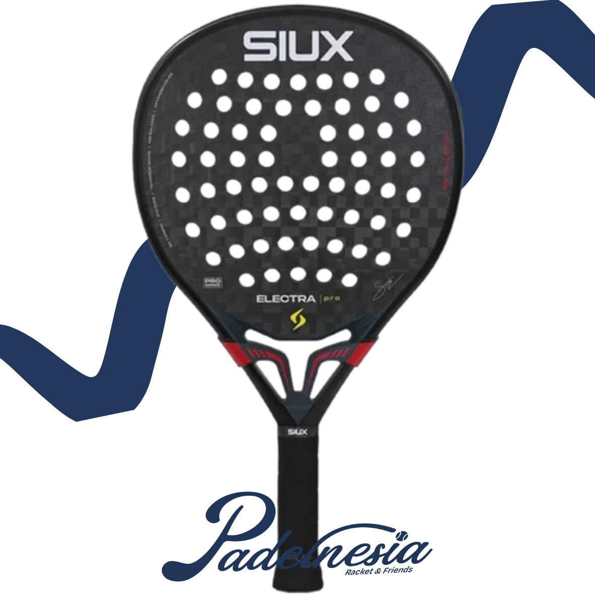 Siux Electra Stupa ST5 2026 Shadow Red - Padel Racket