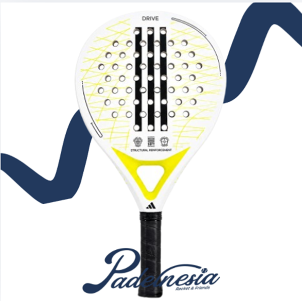 Adidas Drive White Yellow 2027 - Raket Padel Beginner