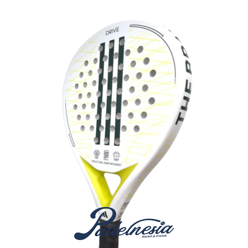 Adidas Drive White Yellow 2027 - Raket Padel Beginner