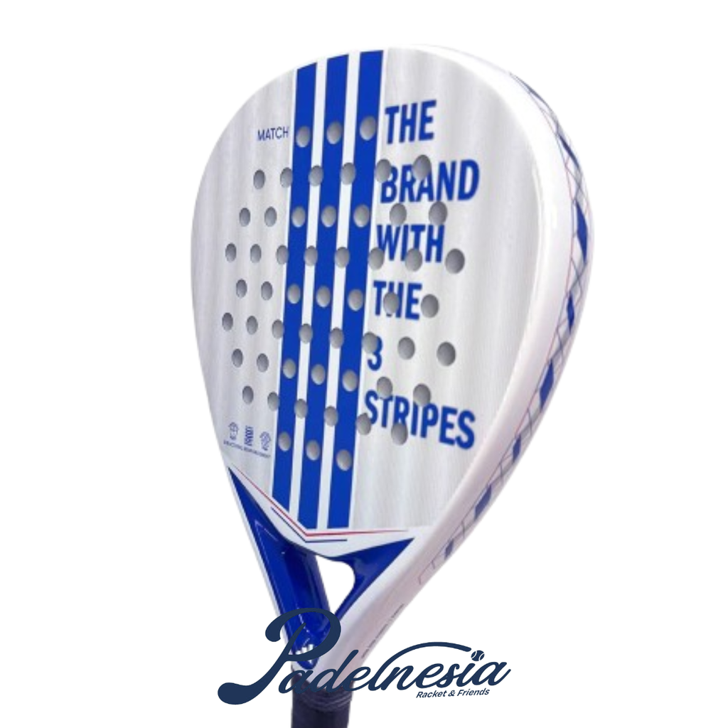 Adidas Match 3.4 White Blue 2027 - Raket Padel Beginner