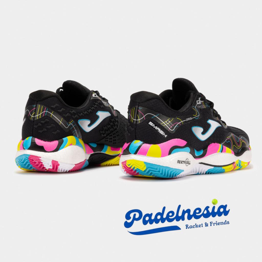 Joma Padel Shoes Smash Men Black Multicolor - Sepatu Padel