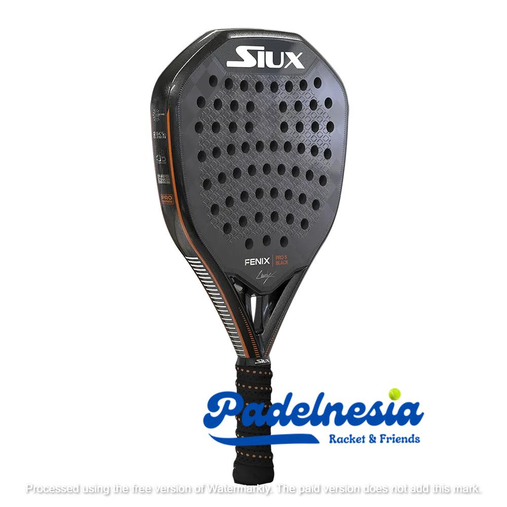 SIUX FENIX PRO 5 BLACK - Padel Racket 2025 - Leo Augsburger racket