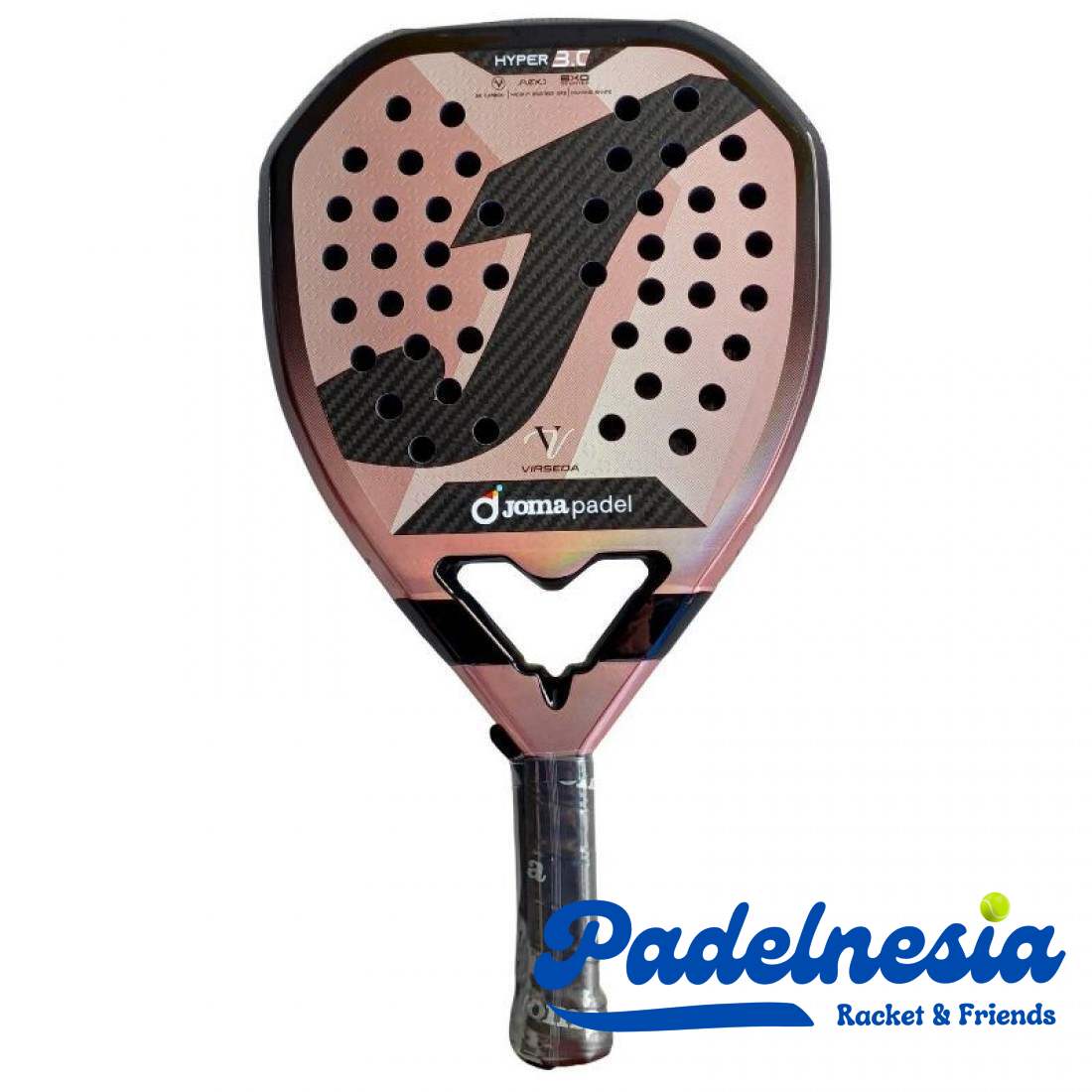 Joma Hyper 3.0 Vero Virseda Pink Padel Racket - Limited Edition