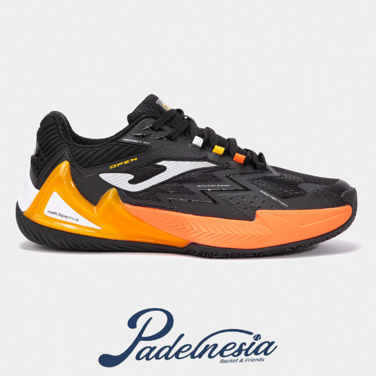 Joma Padel Shoes Open Men Black - Sepatu Padel