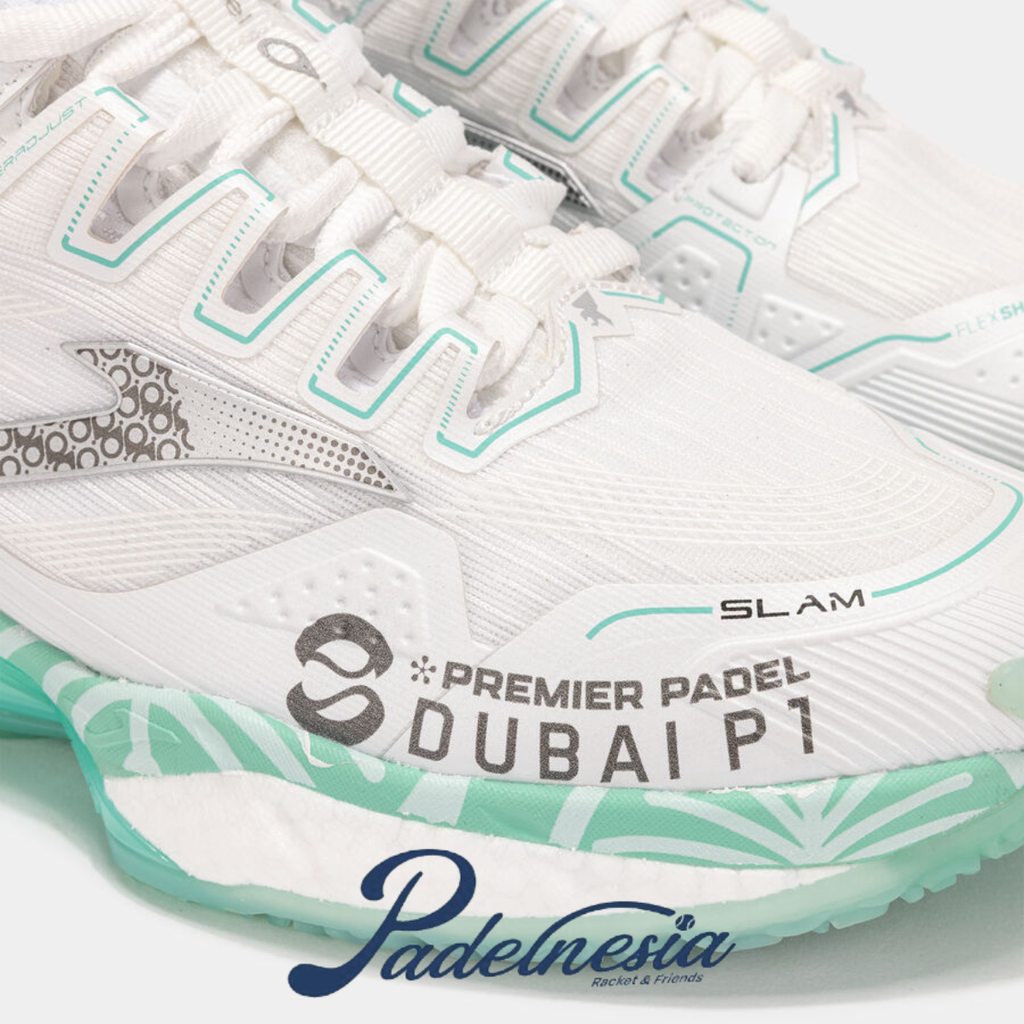 Joma Padel Shoes Slam Men Dubai Premier P1 White - Sepatu Padel