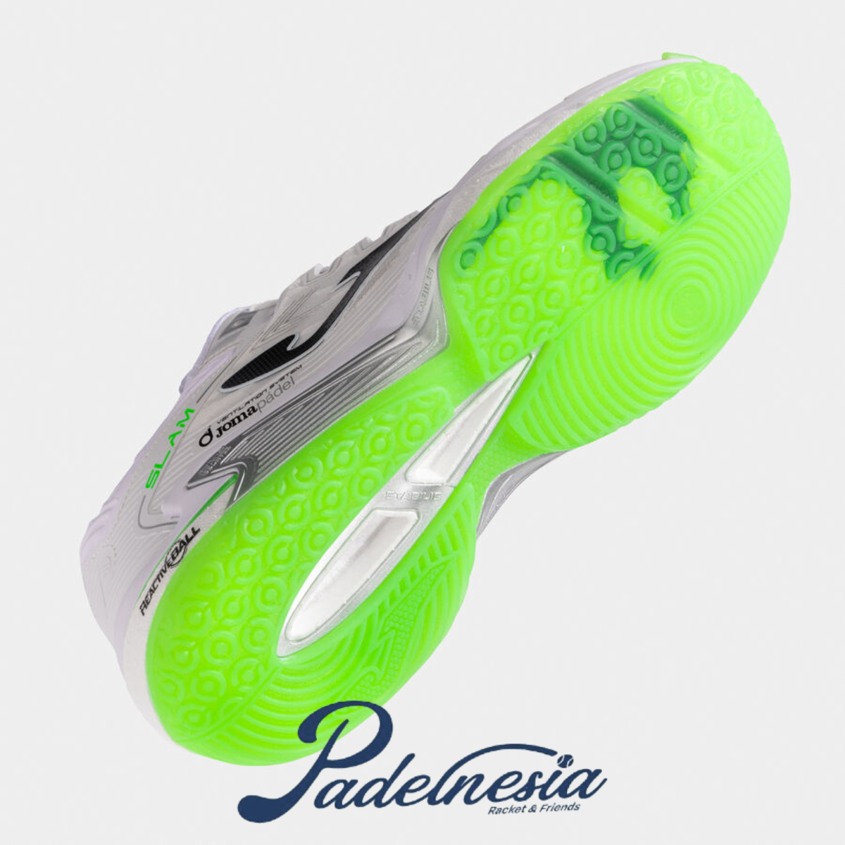 Joma Padel Shoes Slam Men White - Sepatu Padel