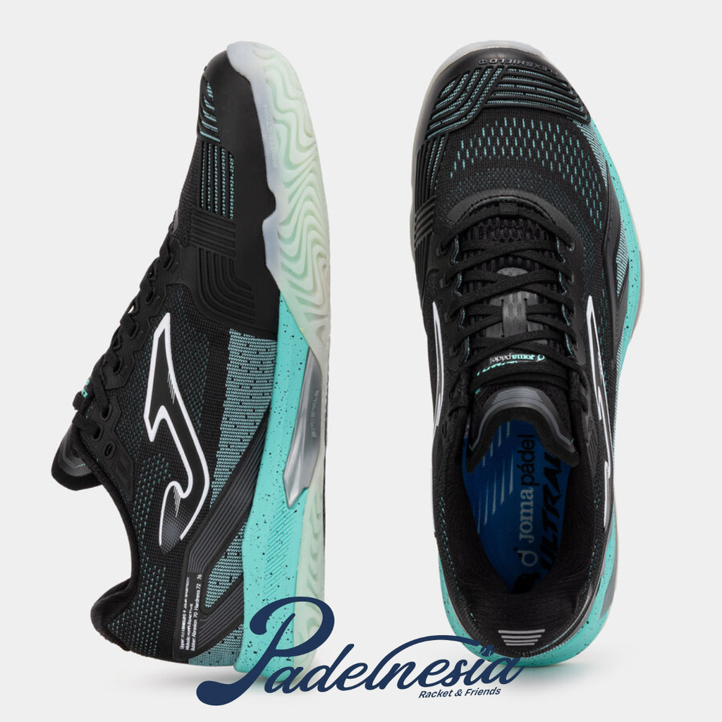 Joma Padel Shoes Ultra Light Men Black 25 - Sepatu Padel