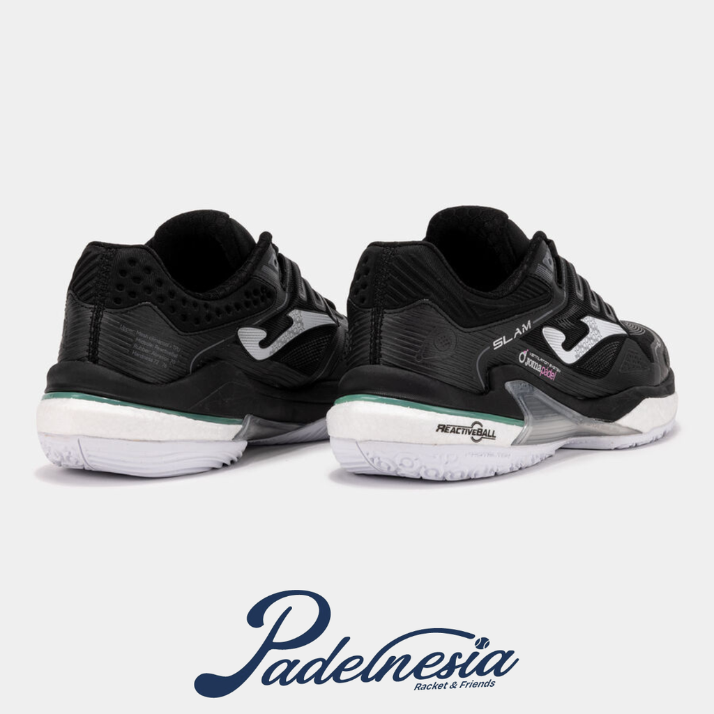 Joma Padel Shoes Slam Lady Black - Sepatu Padel
