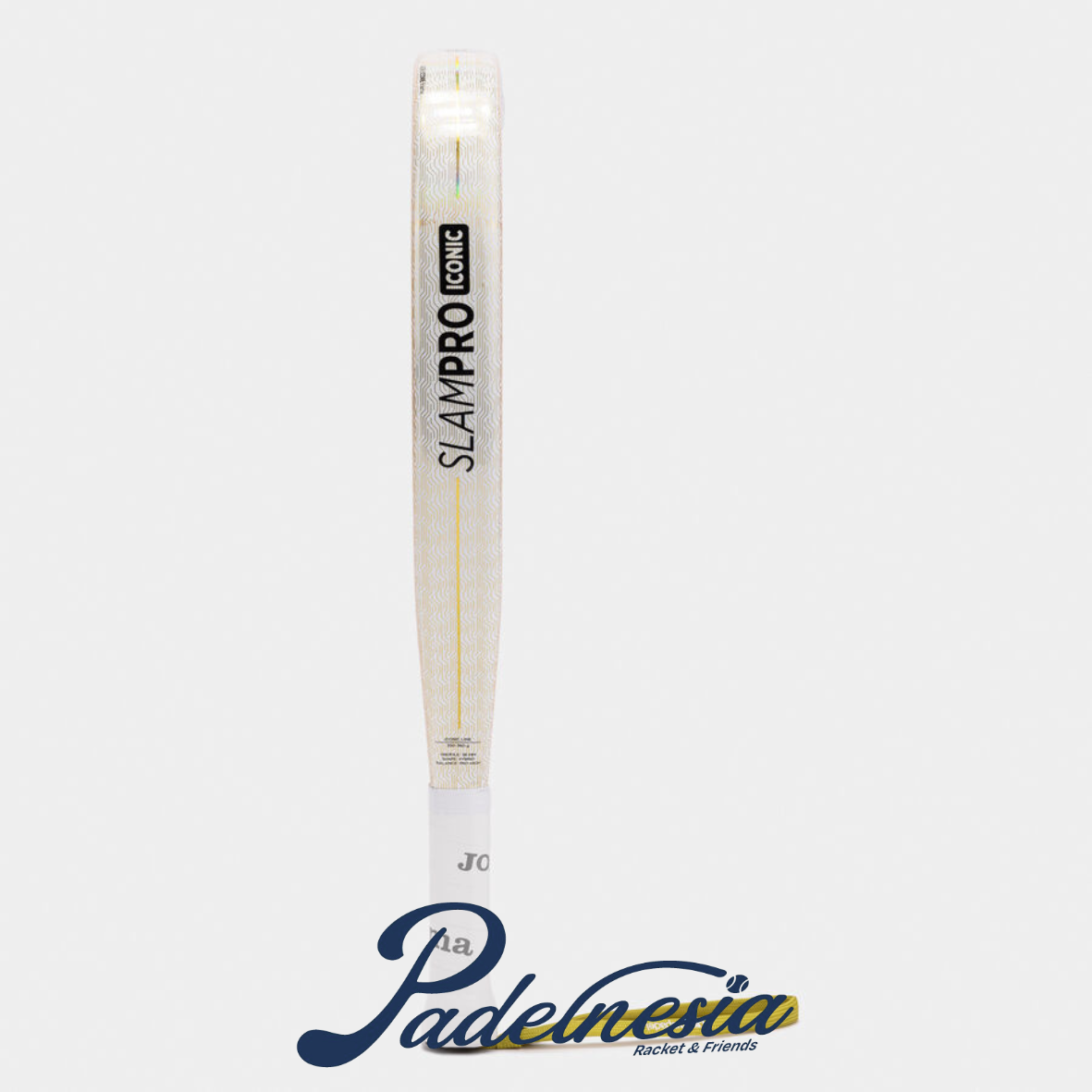 Joma Slam Pro Iconic White Gold 2026 - Raket Padel