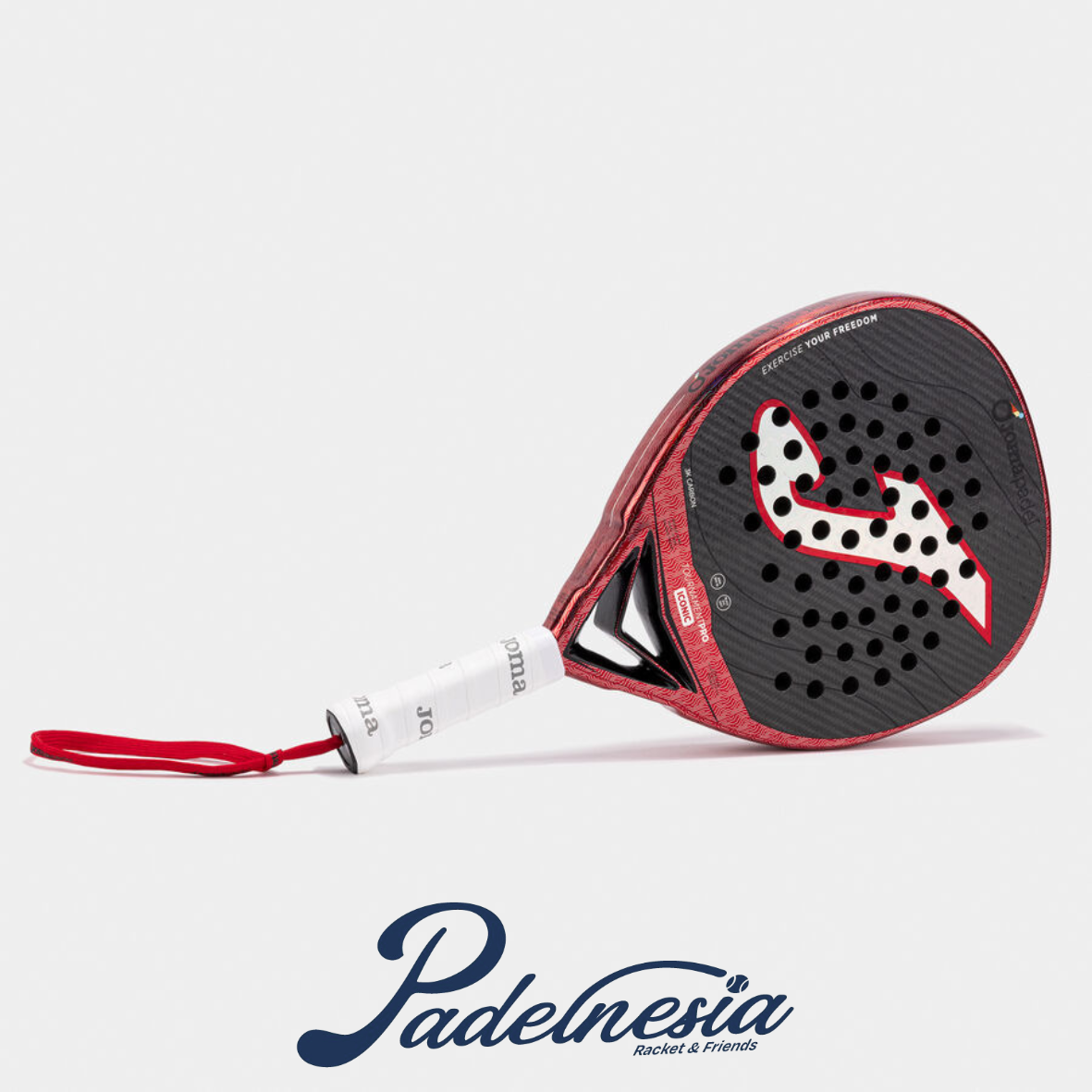 Joma Tournament Pro Iconic Black Red 2026 - Padel Racket