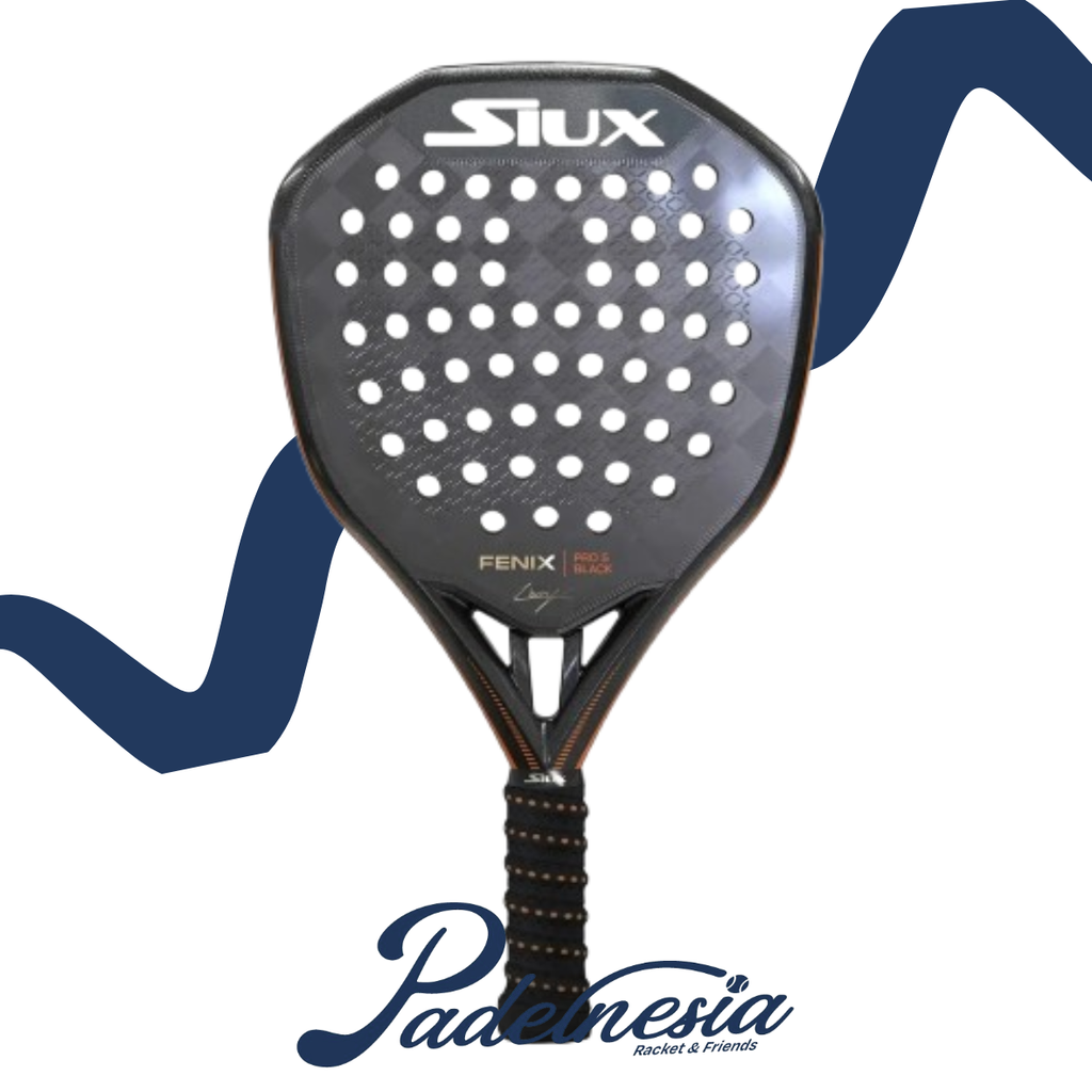 SIUX FENIX PRO 5 BLACK - Padel Racket 2025 - Leo Augsburger racket