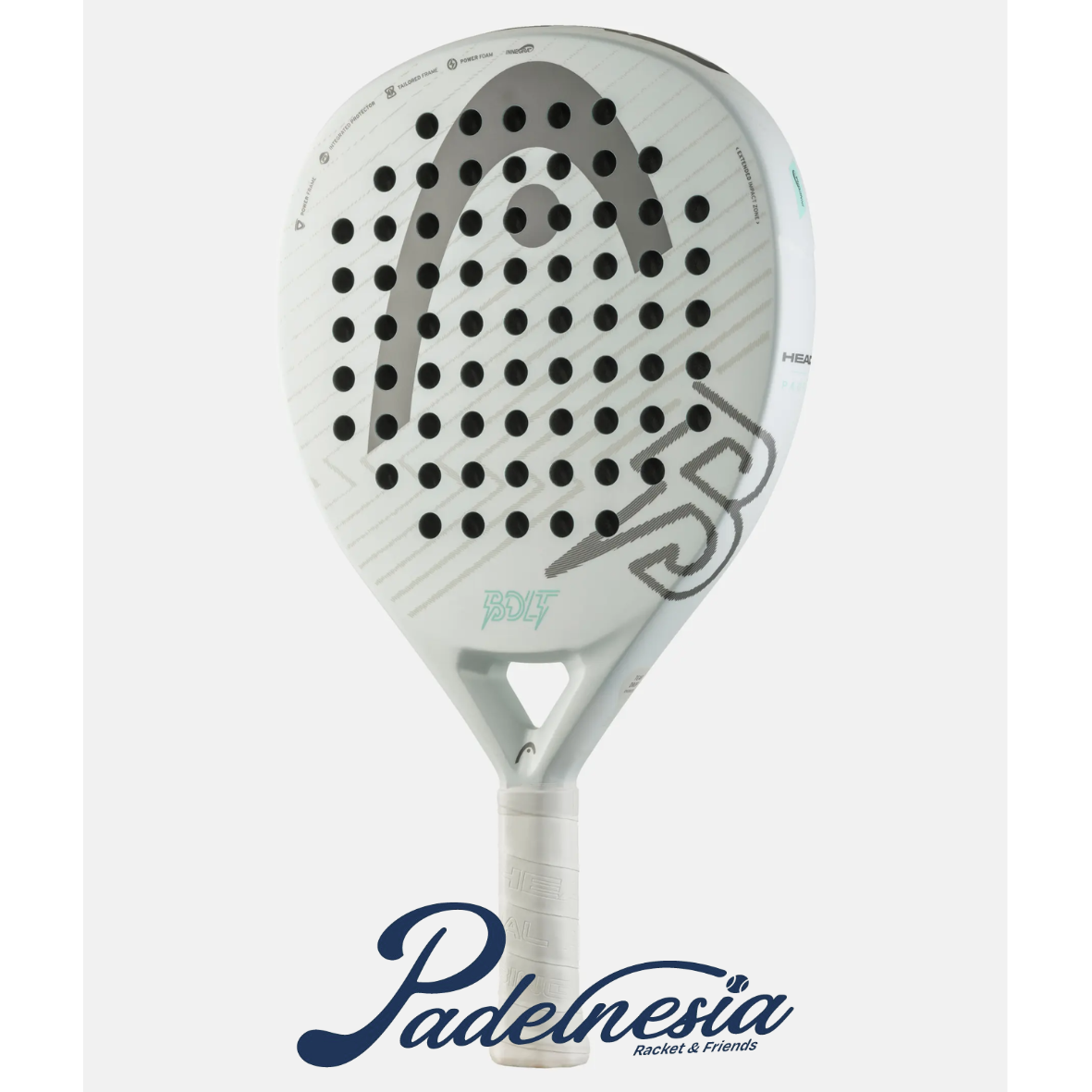 Head Bolt Grey White 2026 - Padel Racket
