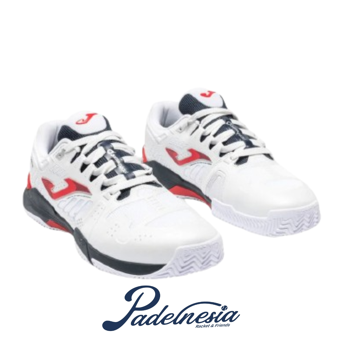 Joma Padel Shoes Slam Men Foot Shape White - Sepatu Padel