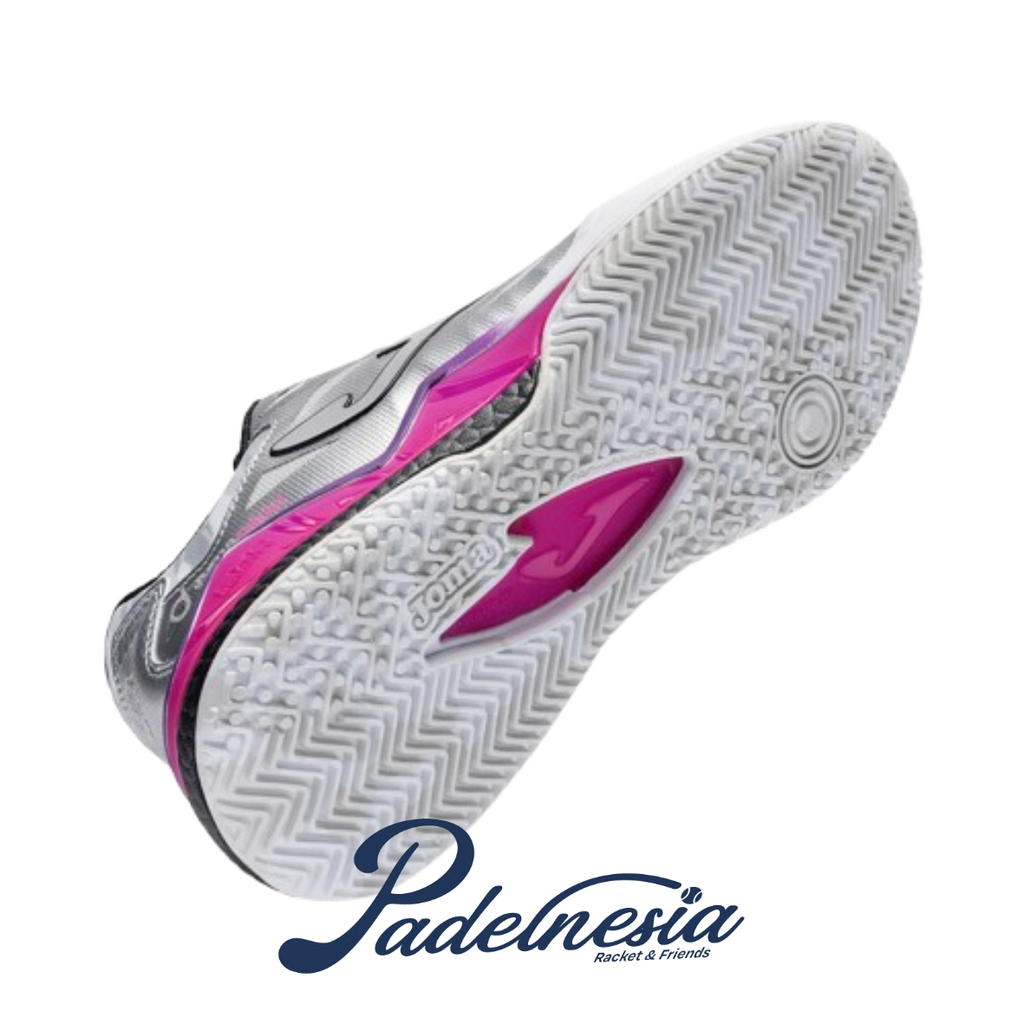 Joma Padel Shoes Spin Lady Light Grey - Sepatu Padel