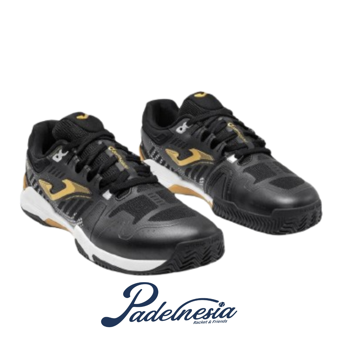 Joma Padel Shoes Slam Men Foot Shape Black - Sepatu Padel