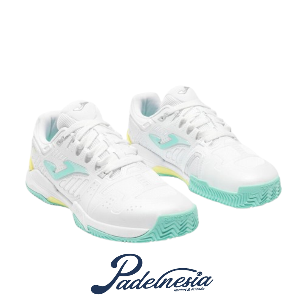Joma Padel Shoes Slam Lady Foot Shape White - Sepatu Padel