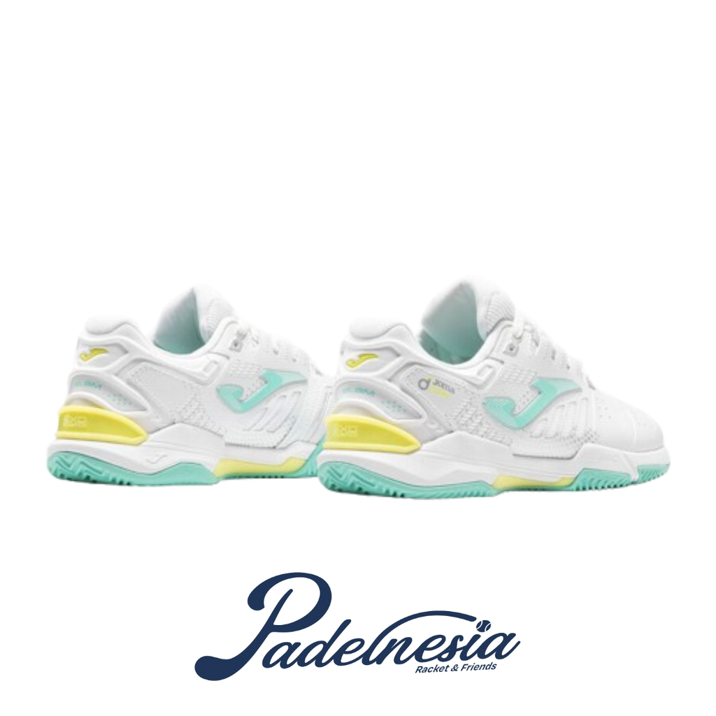Joma Padel Shoes Slam Lady Foot Shape White - Sepatu Padel