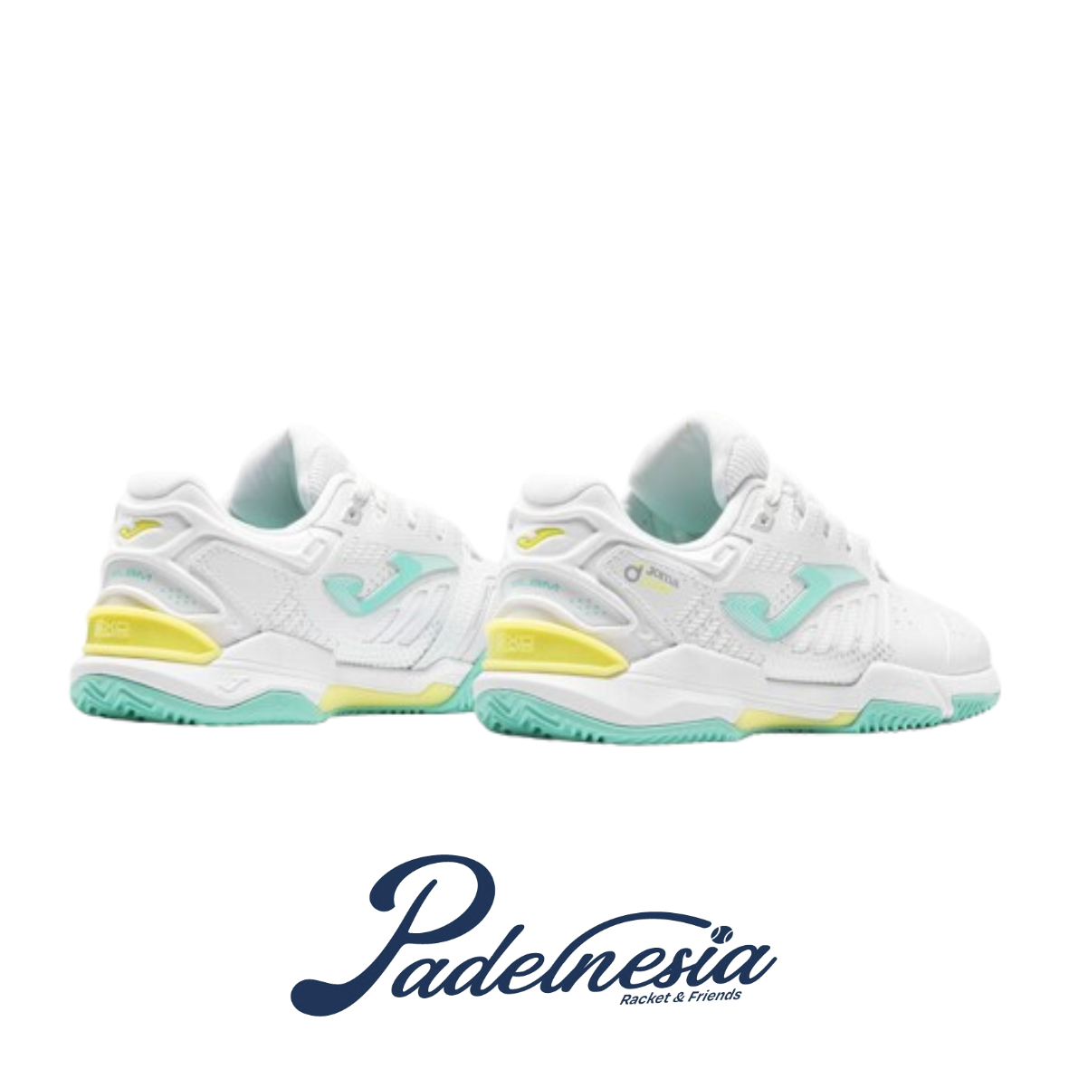 Joma Padel Shoes Slam Lady Foot Shape White - Sepatu Padel