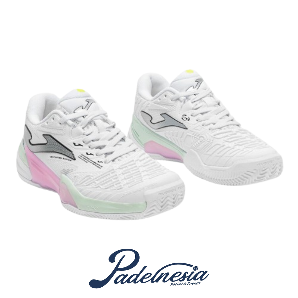 Joma Padel Shoes Roland Lady White Pink