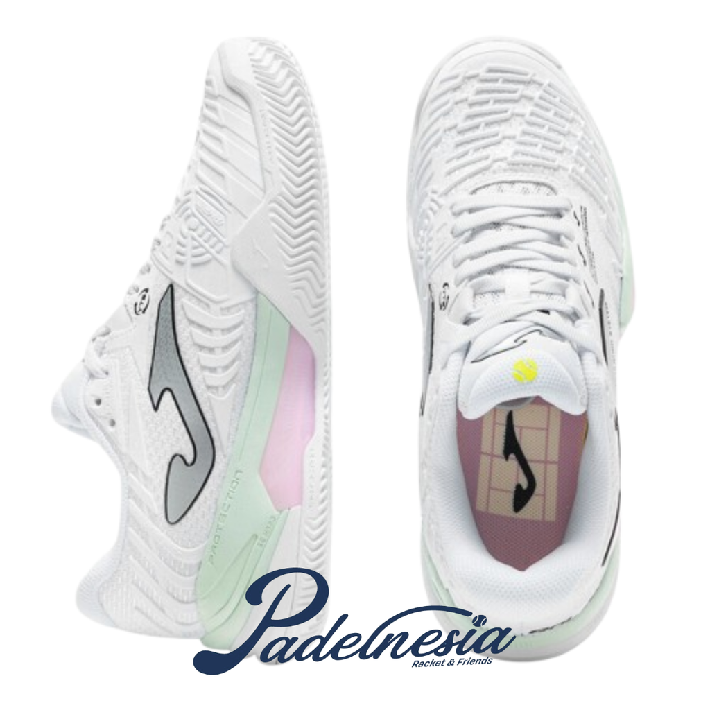 Joma Padel Shoes Roland Lady White Pink