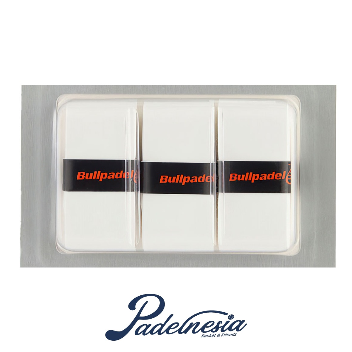 Bullpadel Thin X3 Overgrip White - Overgrip Raket Padel