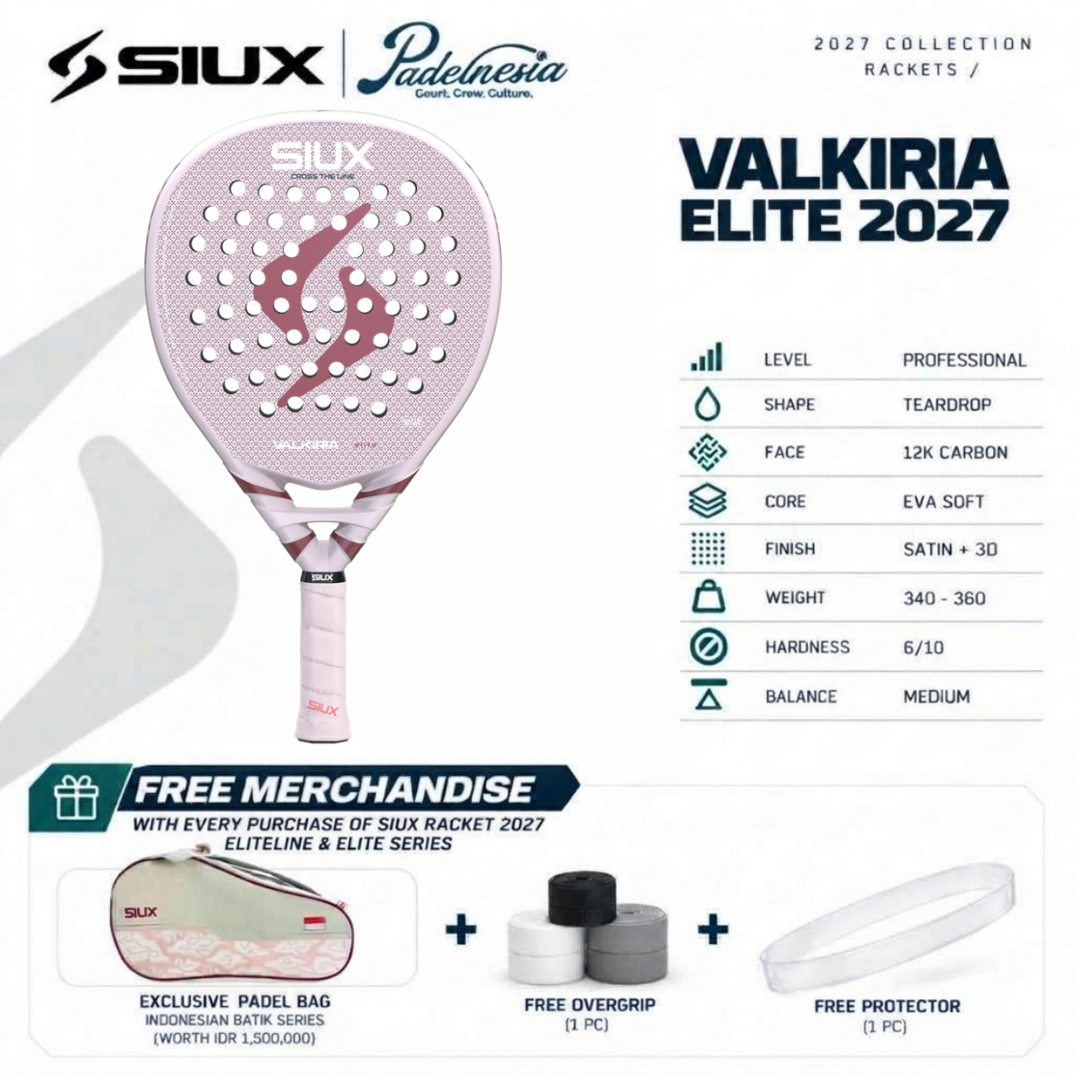 Siux Valkiria Elite 2027 - Padel Racket