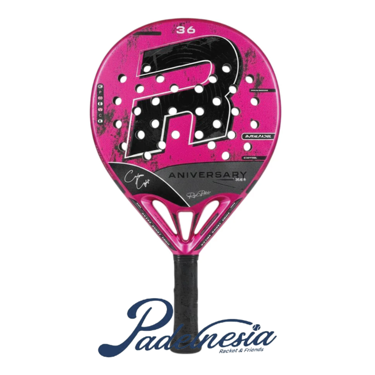 Royal Padel Aniversarion 36 Carbon Light Pink 2026 - Padel Racket