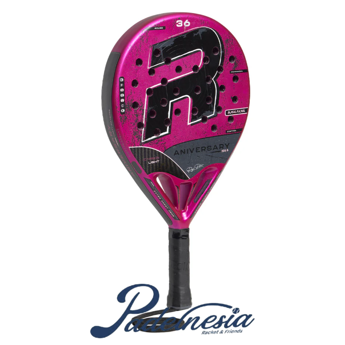 Royal Padel Aniversarion 36 Carbon Light Pink 2026 - Padel Racket