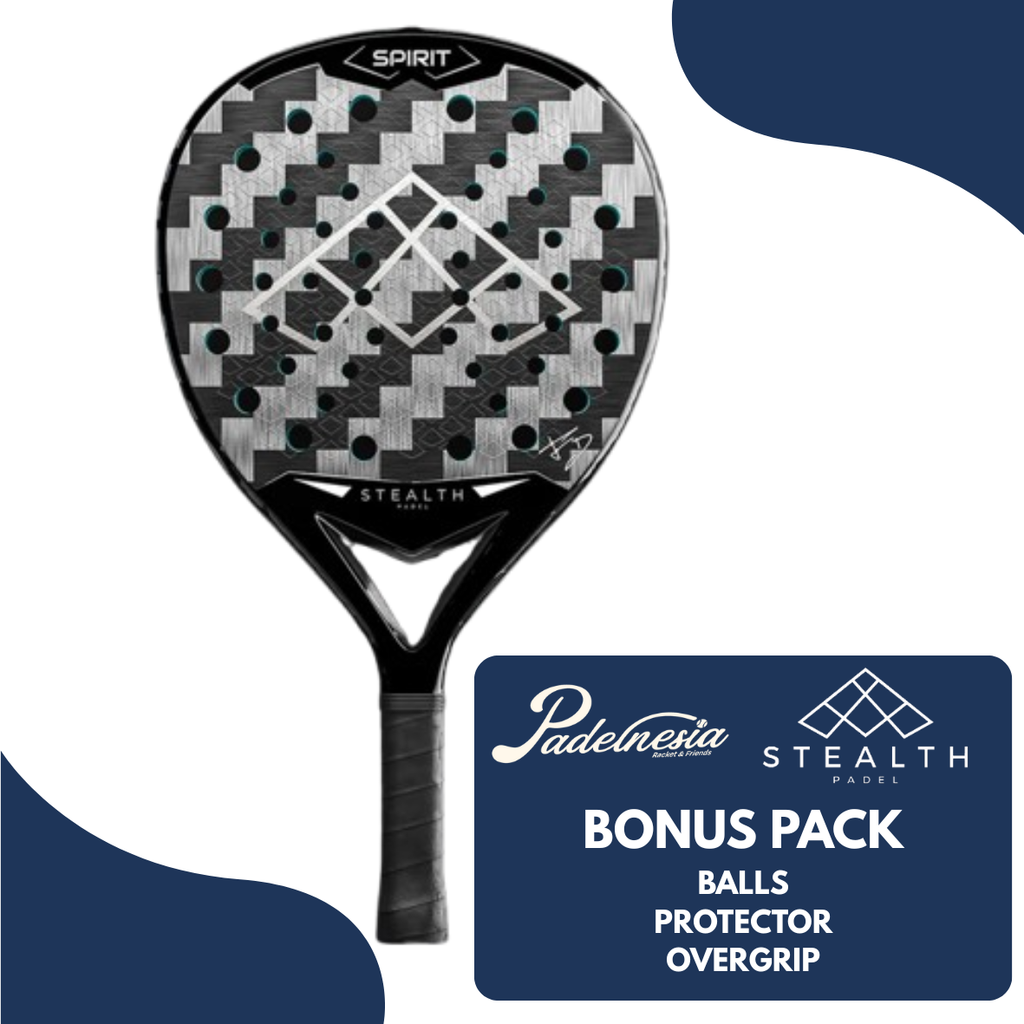 STEALTH PADEL SPIRIT Facu Dominguez 18K Xtreme Carbon - Padel Racket Premium