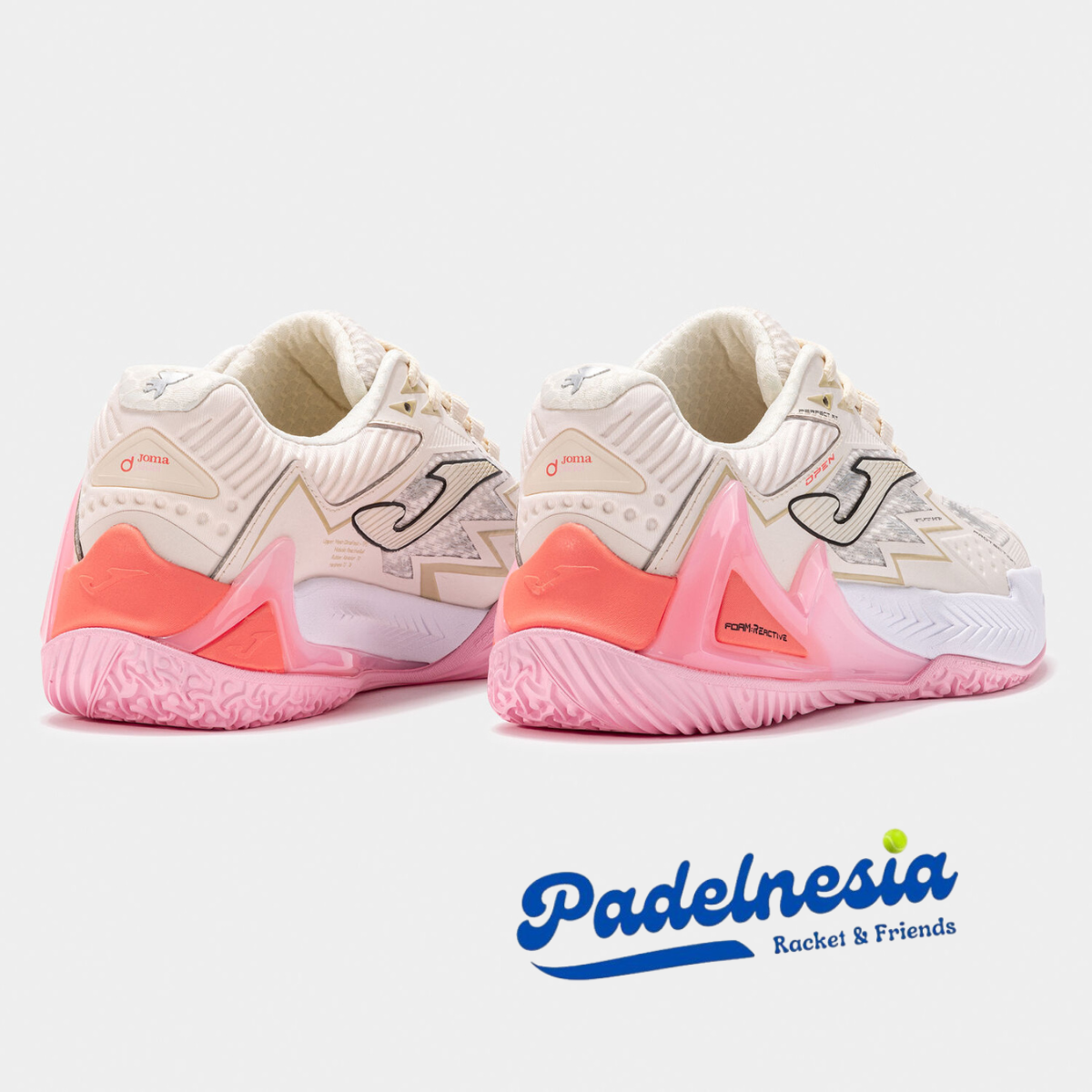 Joma Padel Shoes Open Lady Beige 2025 - Sepatu Padel