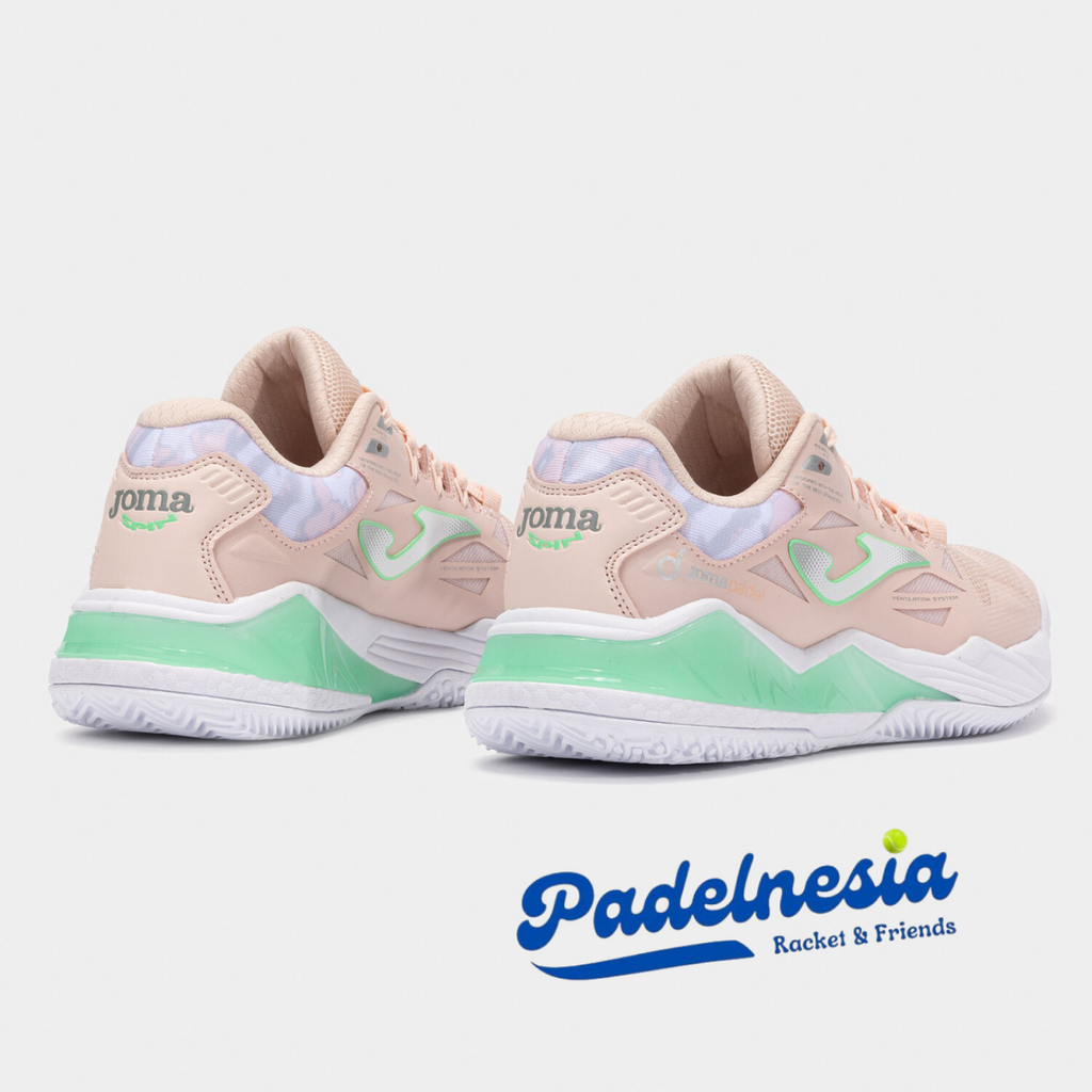 Joma Padel Shoes Spin Lady Pink - Sepatu Padel