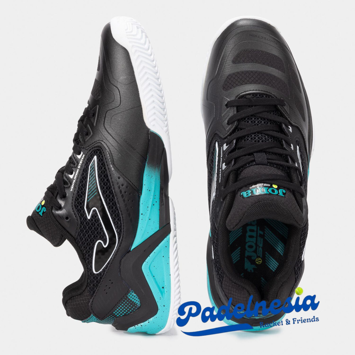 Joma Padel Shoes Set Men Black - Sepatu Padel