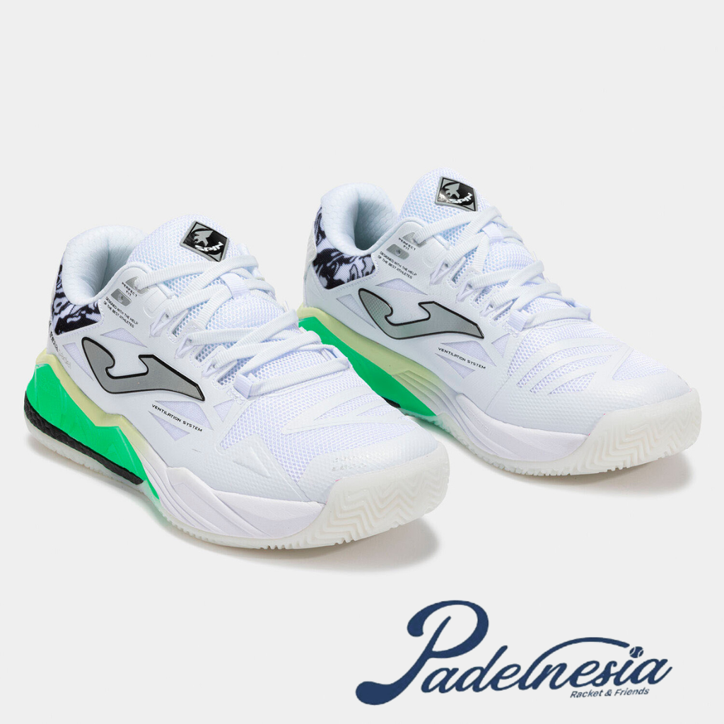 Joma Padel Shoes Spin Men Maroon/White - Sepatu Padel