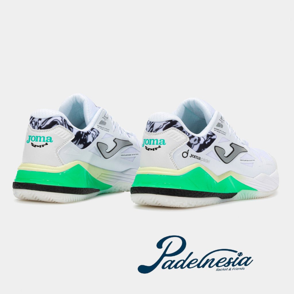 Joma Padel Shoes Spin Men Maroon/White - Sepatu Padel