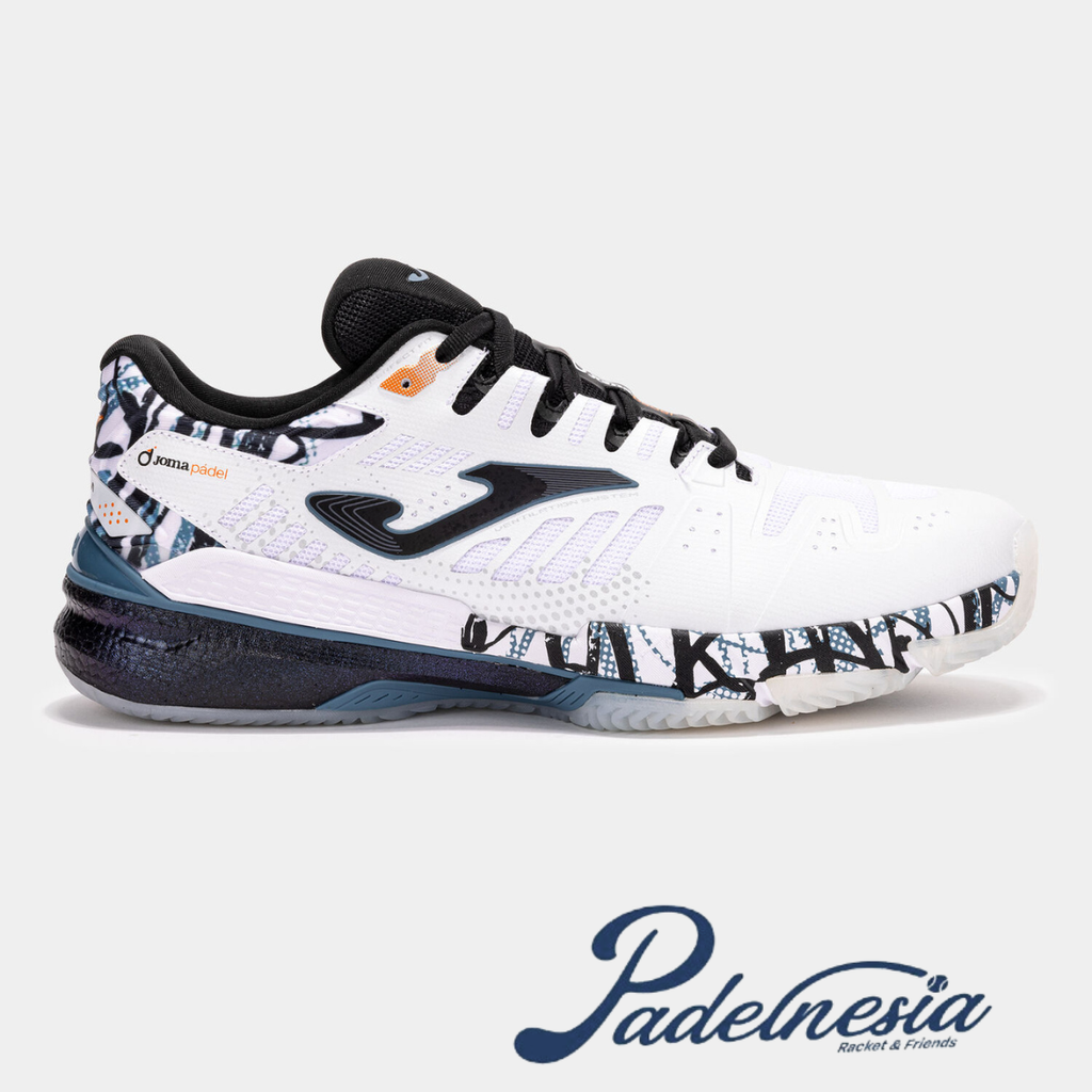 Joma Padel Shoes Slam White Juanlu Esbri - Sepatu Padel