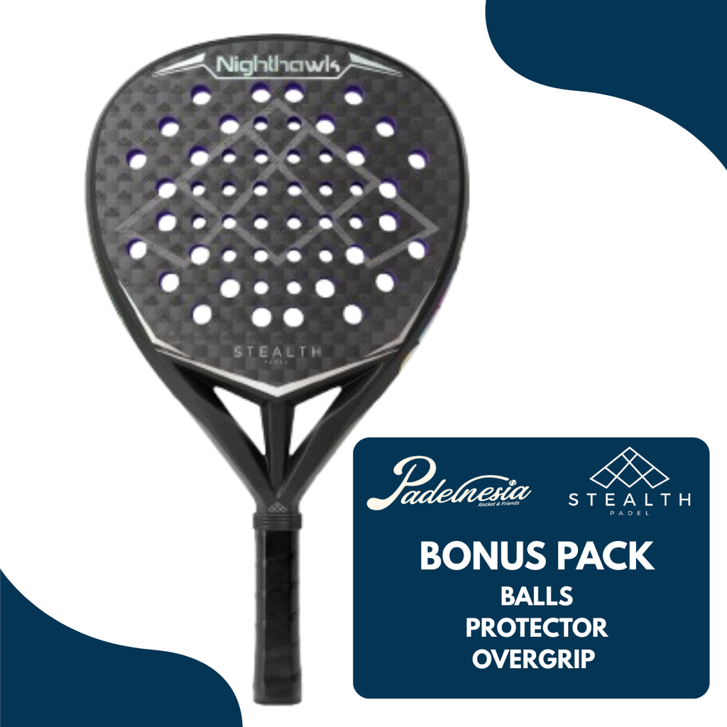STEALTH PADEL NIGHTHAWK 12K Premium Carbon - Padel Racket