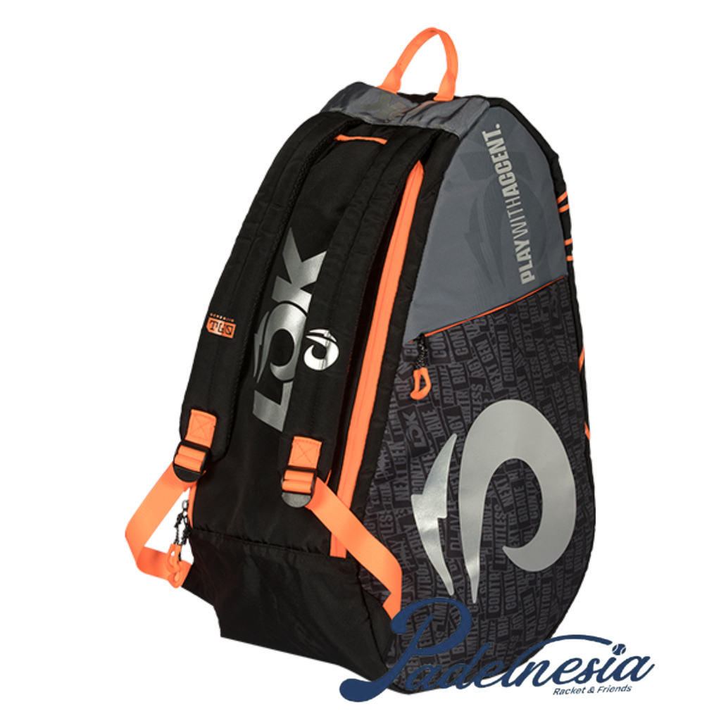 LOK Gen 2 Black Orange Padel Bag - Tas Padel