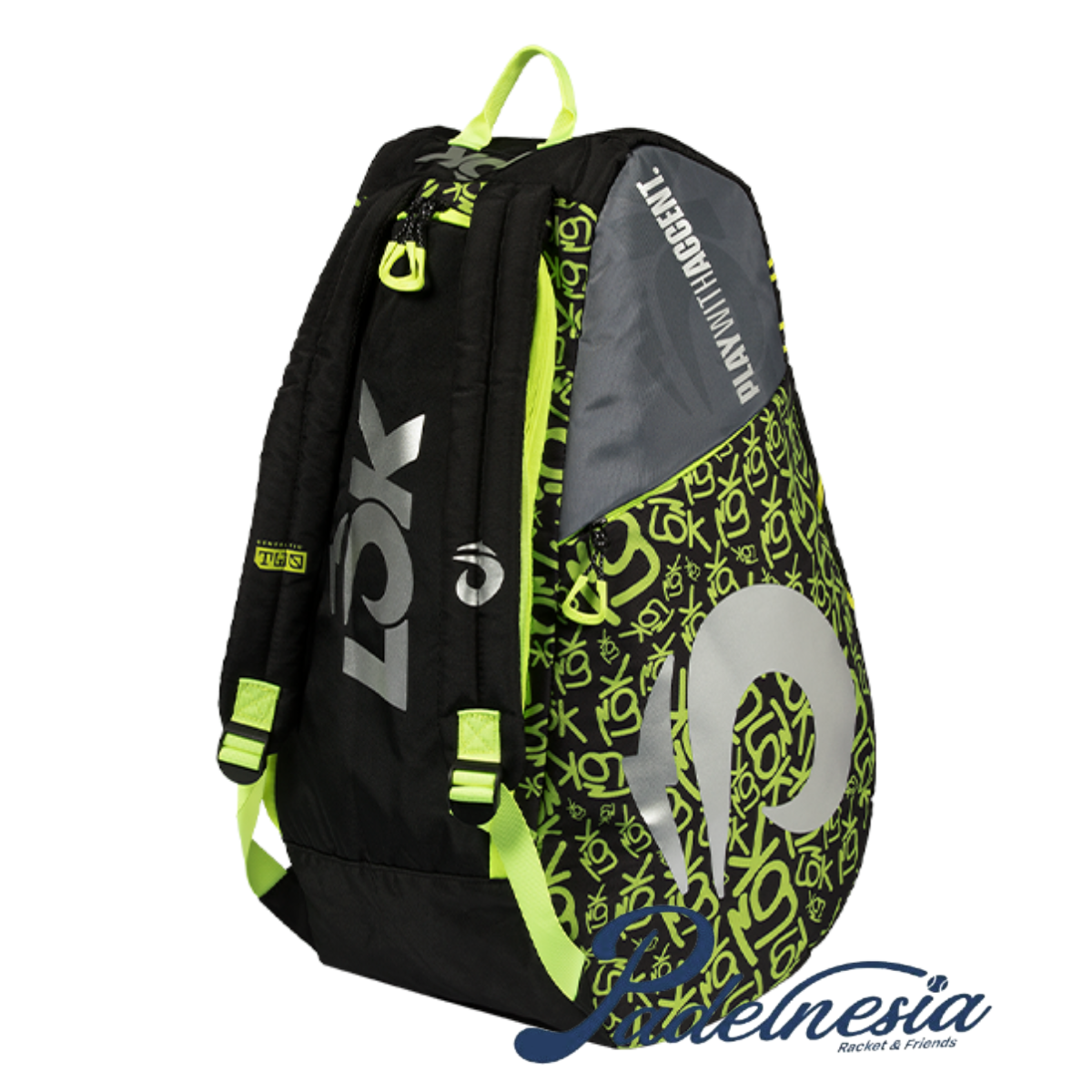 Tas Padel Kapur Hitam LOK Gen 2 - Tas Padel