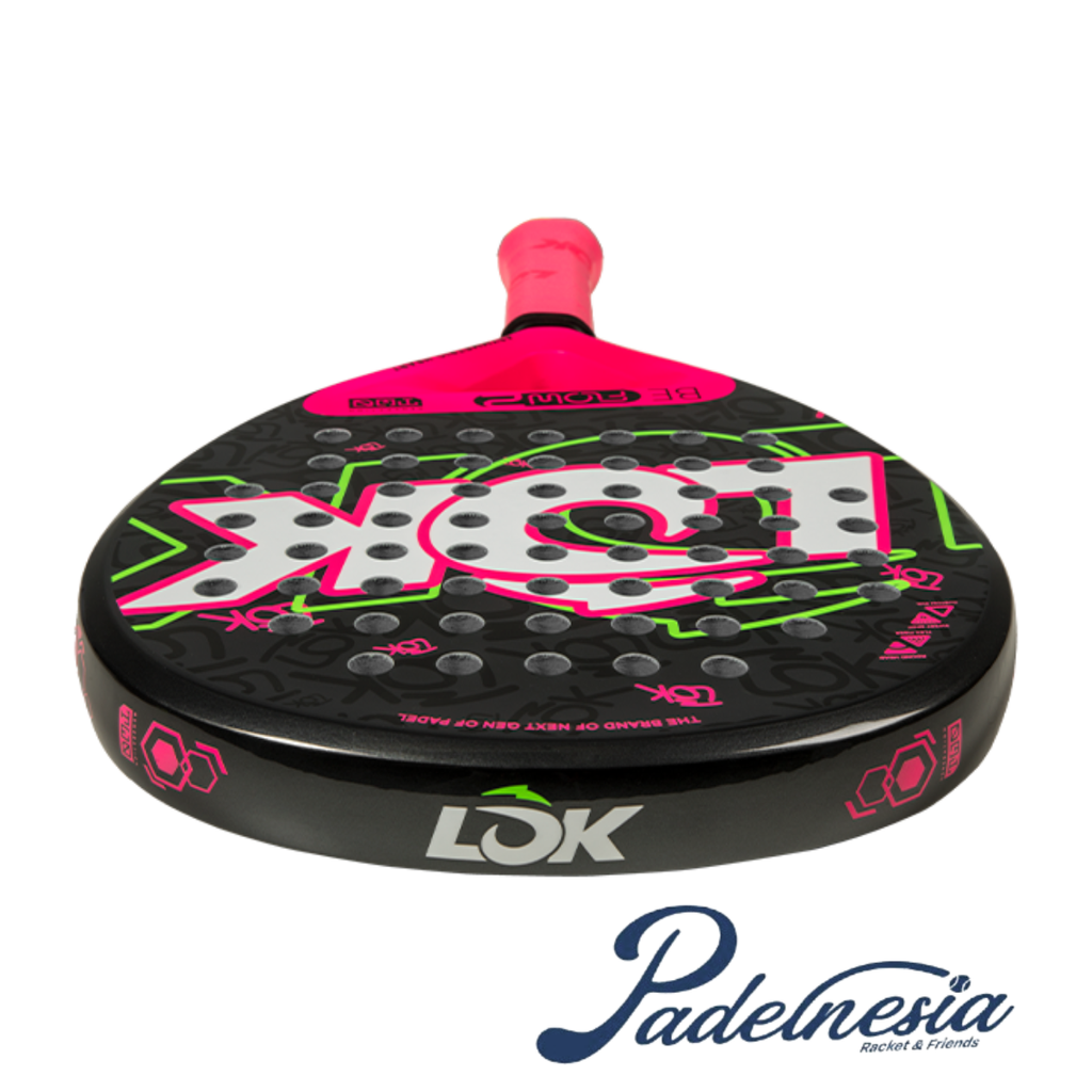 LOK BE Gen 2 Pink 2026 Beginner Padel Racket - Raket Padel Beginner