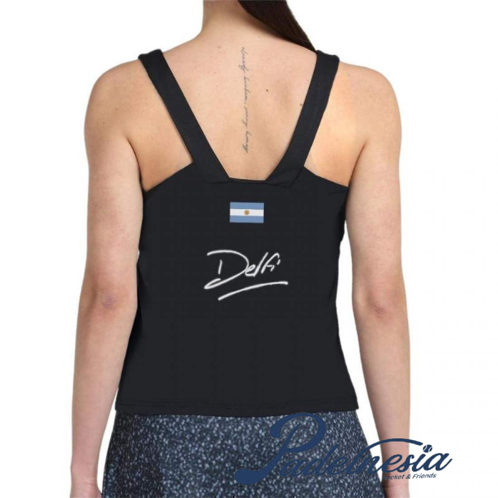 Bullpadel Delfi Brea Black T-Shirt - Baju Padel
